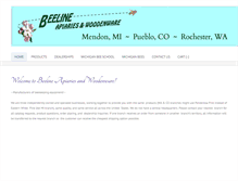 Tablet Screenshot of beelinewoodenware.com